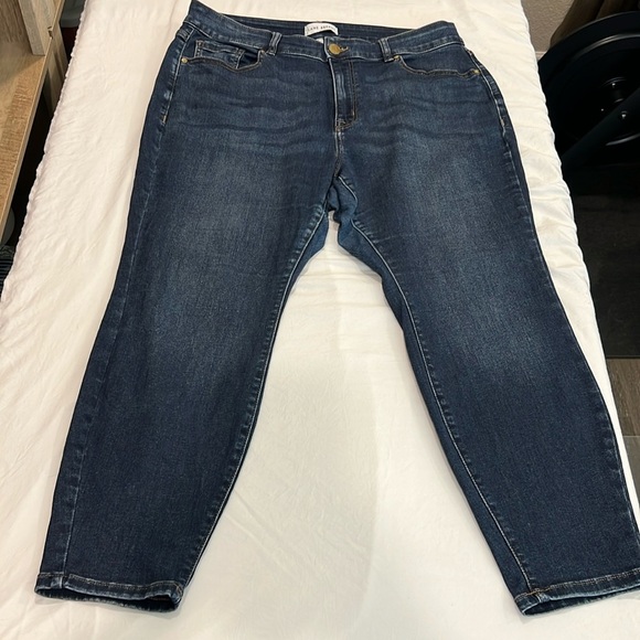 Lane Bryant Women's Deep Indigo Ankle Jeans - Picture 1 of 5